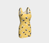 Golden Meadow Bodycon Dress - Objet D'Art