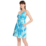 Spaghetti Strap Sleeveless Falred Hem Short Dress - Objet D'Art