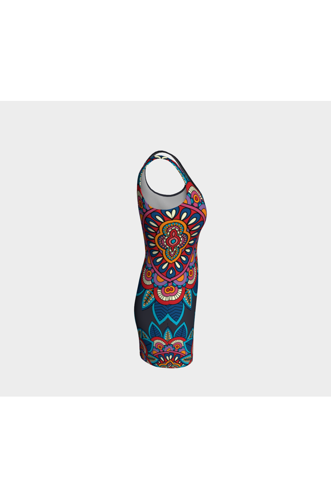 Bright Floral Bodycon Dress - Objet D'Art