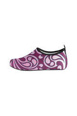 water shoe scroll Women's Slip-On Water Shoes (Model 056) - Objet D'Art