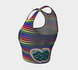 Spectral Buddha Head Crop Top - Objet D'Art