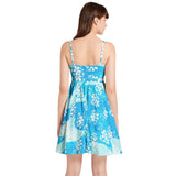 Spaghetti Strap Sleeveless Falred Hem Short Dress - Objet D'Art
