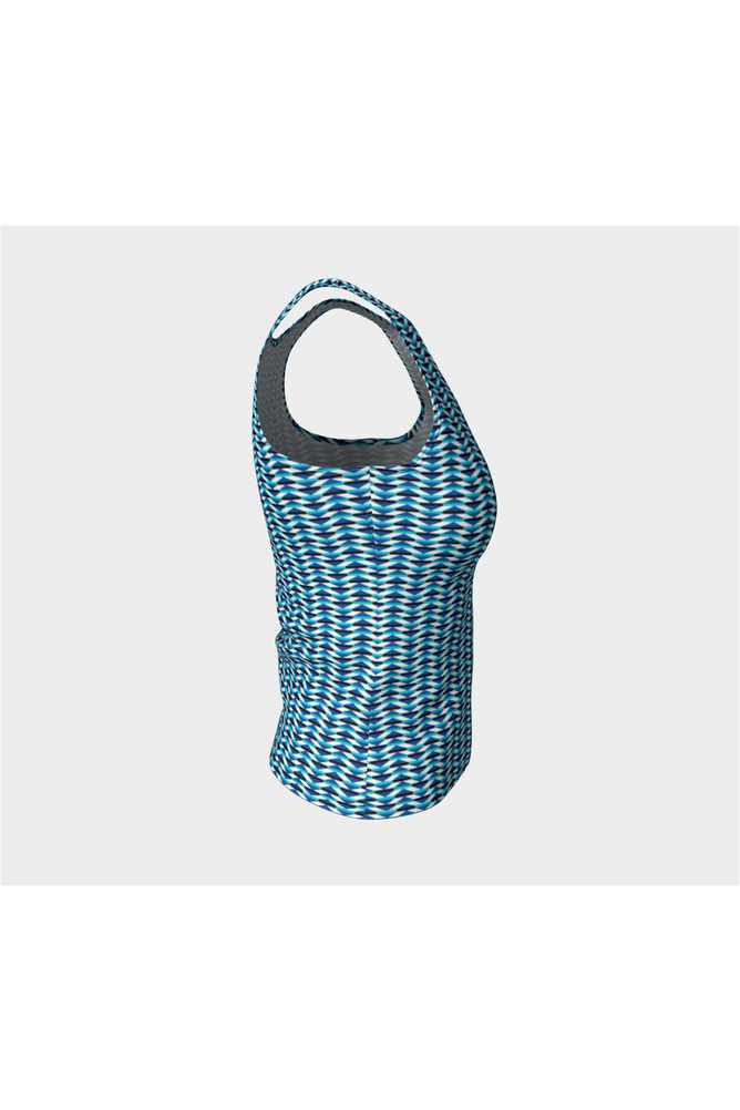 Geo Matrix Fitted Tank Top - Objet D'Art