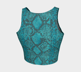Snakeskin Athletic Crop Top - Objet D'Art