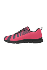 Peacock Pink Women's Breathable Running Shoes (Model 055) - Objet D'Art