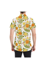 Floral Fellow Men's All Over Print Short Sleeve Shirt (Model T53) - Objet D'Art