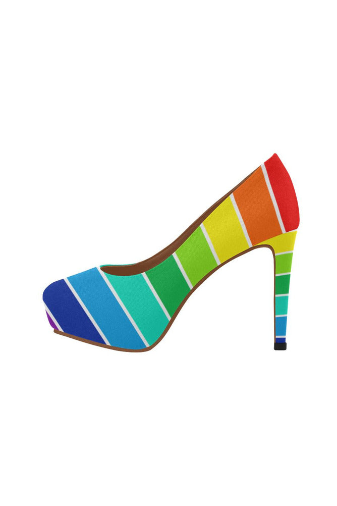 Rainbow Bright Artsadd Women's High Heels (Model 044) - Objet D'Art