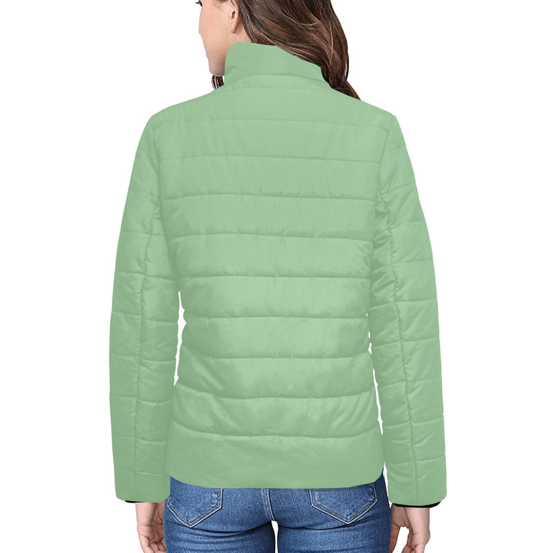 Basil Women's Stand Collar Padded Jacket - Objet D'Art