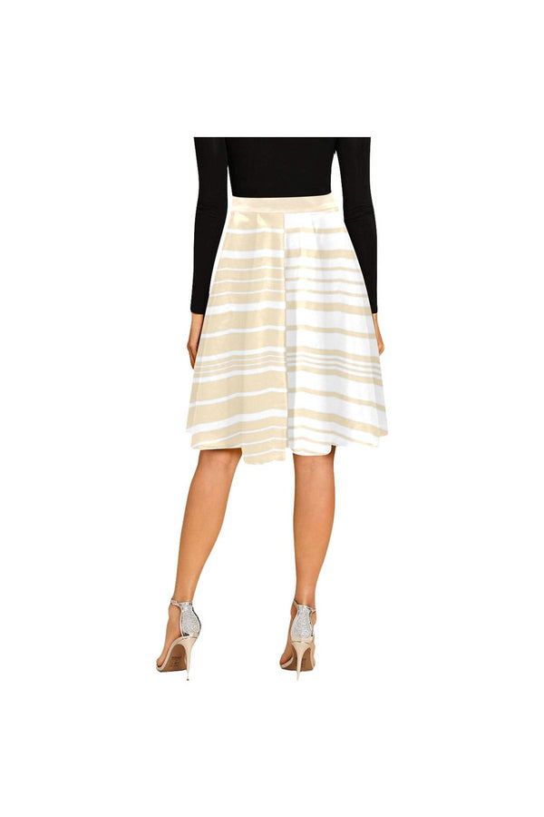 Striped  Melete Pleated Midi Skirt - Objet D'Art
