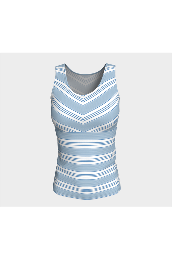 Baby Blue Striped Tank Top - Objet D'Art