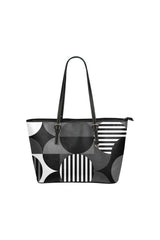 Bauhaus Black Leather Tote Bag/Small - Objet D'Art
