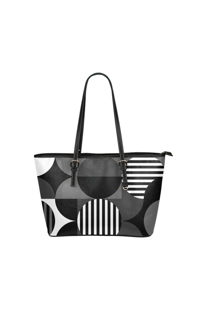 Bauhaus Black Leather Tote Bag/Small - Objet D'Art