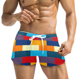 selfportraitshades Men's Swim Trunks with Zipper Pocket (Model L71) - Objet D'Art