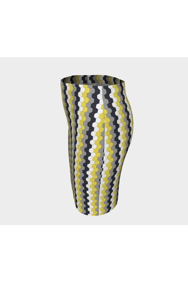 Honeycomb Fitted Skirt - Objet D'Art