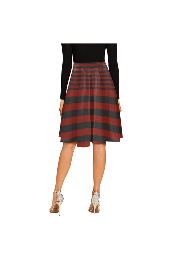 striped D15 BELT-Recovered-Recovered Melete Pleated Midi Skirt (Model D15) - Objet D'Art