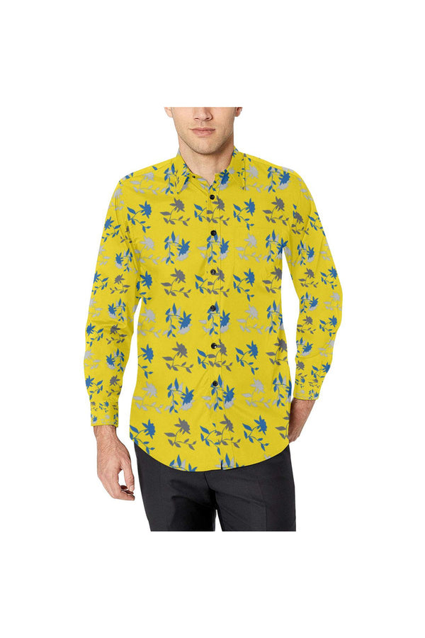Sunny Meadows Men's All Over Print Casual Dress Shirt - Objet D'Art