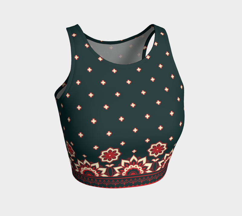 Floral Bandana Crop Top - Objet D'Art