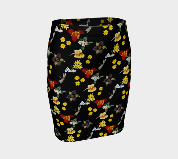 Floral Fitted Skirt - Objet D'Art