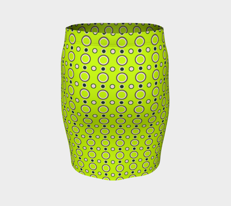 Polka Dots Fitted Skirt - Objet D'Art
