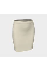 Wheat Colored Fitted Skirt - Objet D'Art