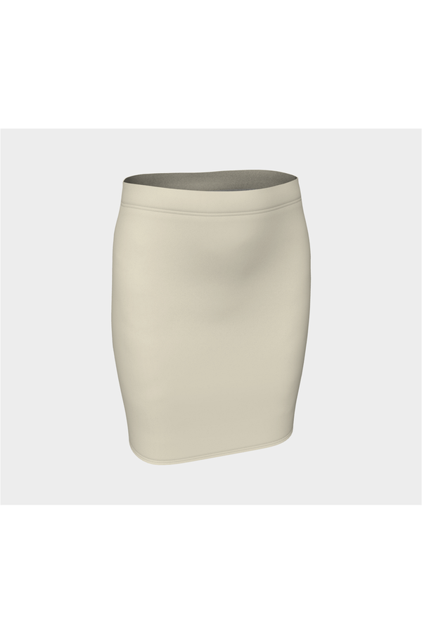 Wheat Colored Fitted Skirt - Objet D'Art