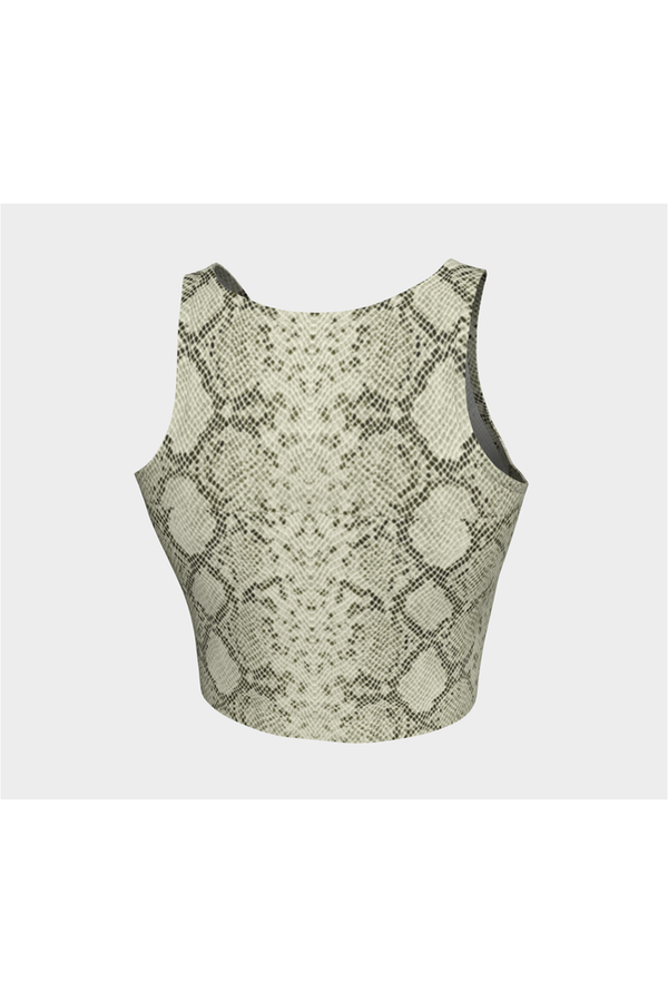 Snake Skin Print Athletic Top - Objet D'Art