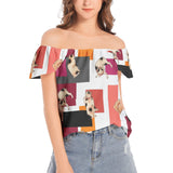 Women's Off The Shoulder Top - Objet D'Art