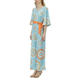 Dolman Sleeve Belted Wide Leg Jumpsuit - Objet D'Art