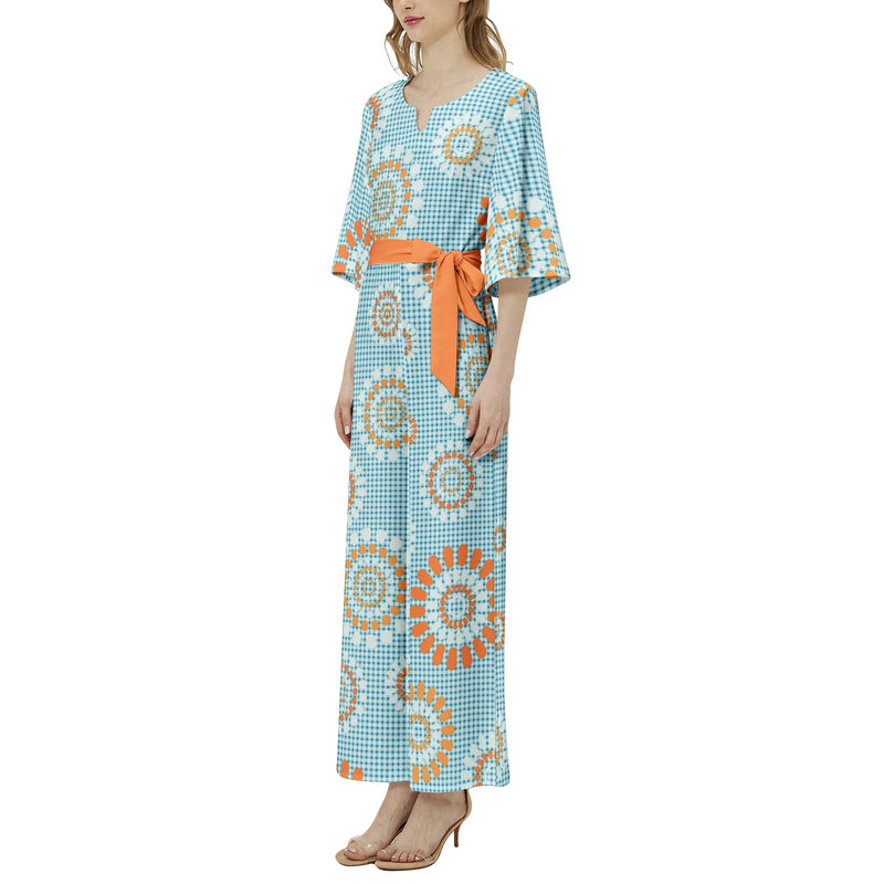 Dolman Sleeve Belted Wide Leg Jumpsuit - Objet D'Art