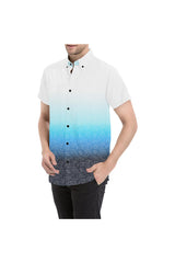Sunrise Ombre Scroll Men's All Over Print Short Sleeve Shirt (Model T53) - Objet D'Art