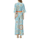 Dolman Sleeve Belted Wide Leg Jumpsuit - Objet D'Art