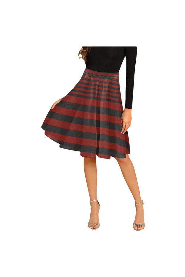 striped D15 BELT-Recovered-Recovered Melete Pleated Midi Skirt (Model D15) - Objet D'Art