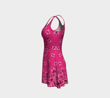 Pink Bandana Flare Dress - Objet D'Art