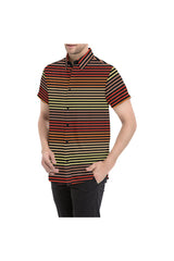 Spectral Lines Men's All Over Print Short Sleeve Shirt (Model T53) - Objet D'Art