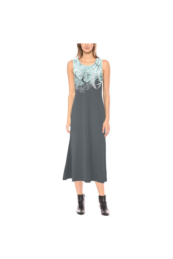 Gathered Meadow Phaedra Sleeveless Open Fork Long Dress - Objet D'Art