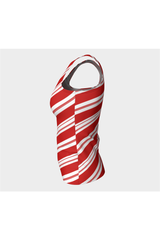 Candy Cane Fitted Tank Top - Objet D'Art