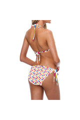 bg confetti back Custom Bikini Swimsuit (Model S01) - Objet D'Art