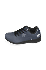 Stars on Blue Women’s Running Shoes (Model 020) - Objet D'Art