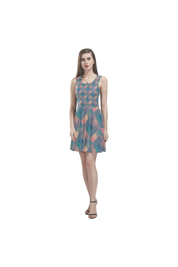 Pastel Pixels Thea Sleeveless Skater Dress - Objet D'Art Online Retail Store