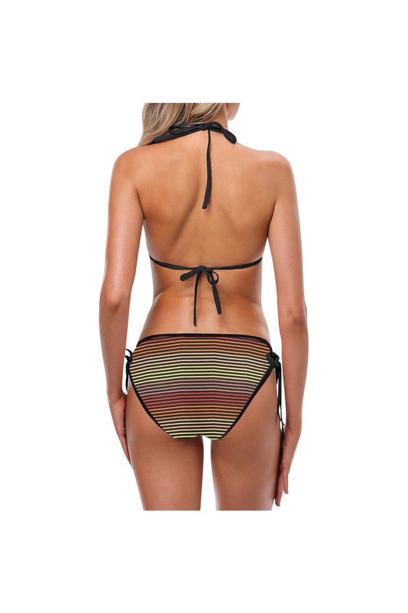 Spectral Lines Custom Bikini Swimsuit (Model S01) - Objet D'Art