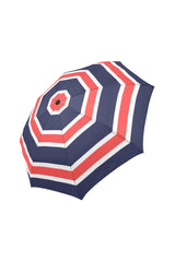 Orange & Blue Stripes Auto-Foldable Umbrella (Model U04) - Objet D'Art