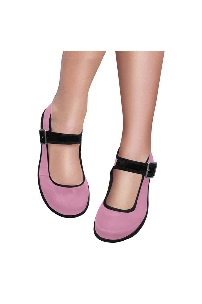 Pink Mila Satin Women's Mary Jane Shoes - Objet D'Art