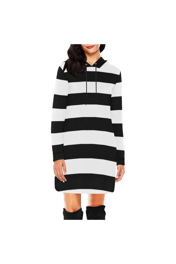 Striped Hoodie Mini Dress - Objet D'Art