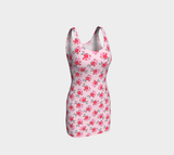 Water Floral Bodycon Dress - Objet D'Art
