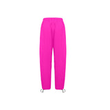 fuchsia print solid Women's Quick Dry Cargo Sweatpants (Model L65) - Objet D'Art