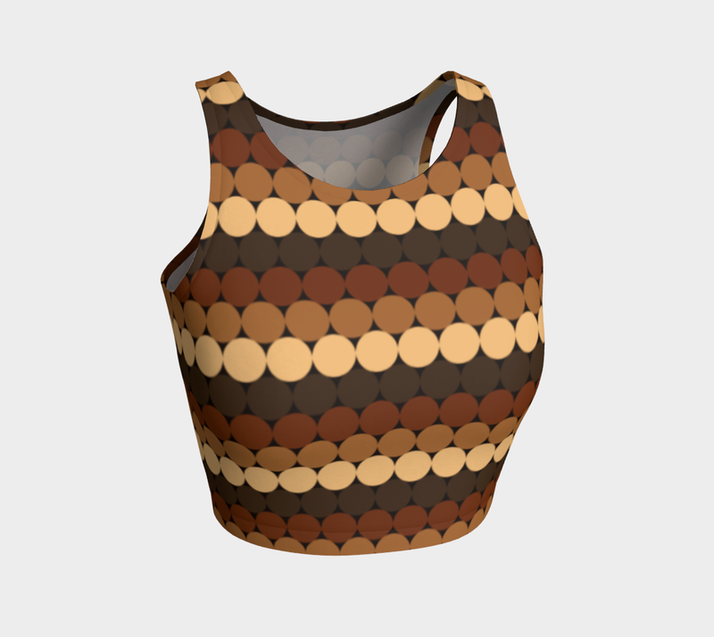 Caramel Athletic Crop Top - Objet D'Art