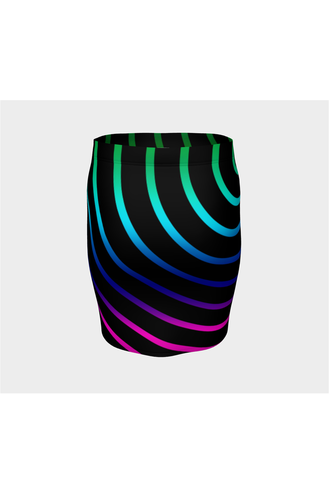 Concentric Rainbows Fitted Skirt - Objet D'Art Online Retail Store
