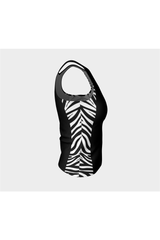 Zebra Print Athletic Top - Objet D'Art