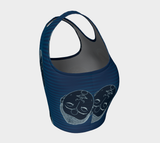 Buddha Head Athletic Crop Top - Objet D'Art