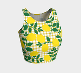 Lemon and Gingham Athletic Top - Objet D'Art